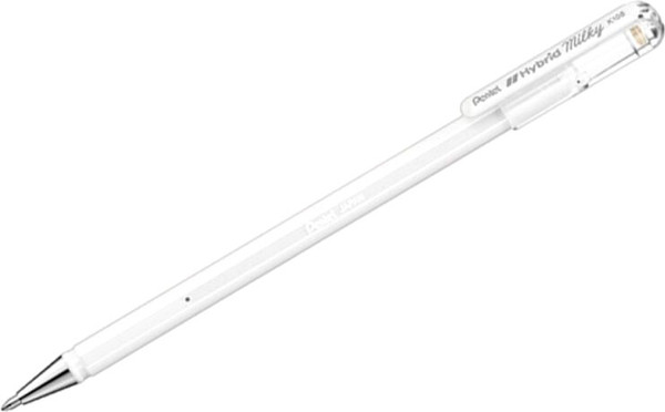 Ручка гелевая Pentel Milky / K108-PW - фото