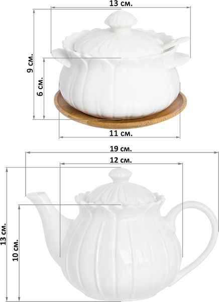 Чайный набор Elan Gallery Цветок / 950065+2 