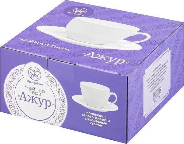 Чашка с блюдцем Elan Gallery Ажур / 230251