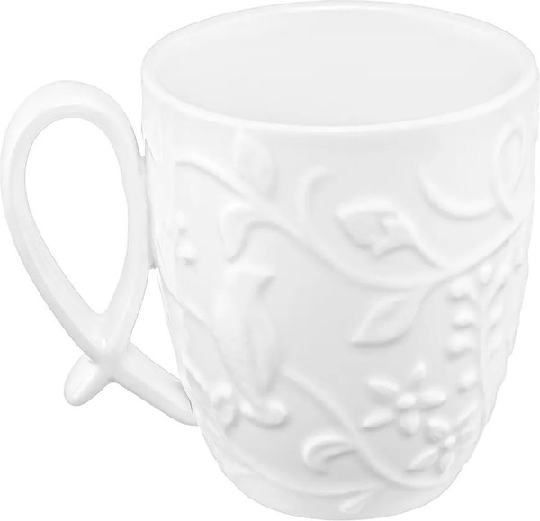 Кружка с блюдцем Elan Gallery Птички на ветке / 540936