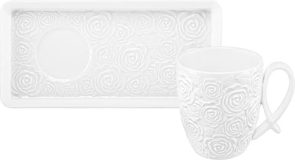 Кружка с блюдцем Elan Gallery Розы / 540937