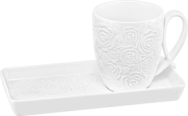 Кружка с блюдцем Elan Gallery Розы / 540937