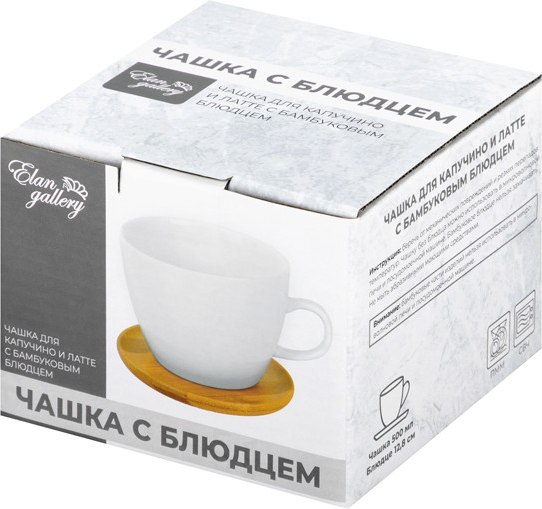 Чашка с блюдцем Elan Gallery Айсберг / 950224950224