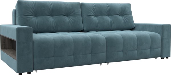 Диван Лига Диванов Лига-053 НПБ с полками / 128890 - фото