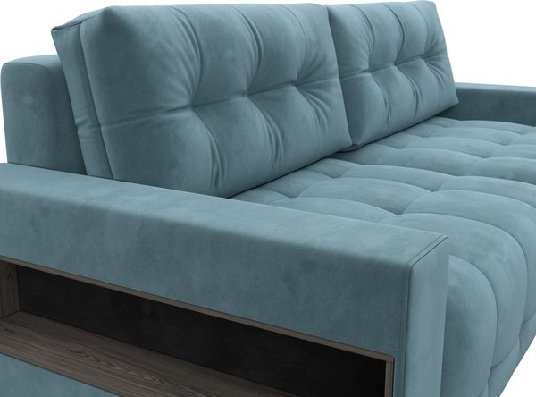 Диван Лига Диванов Лига-053 НПБ с полками / 128890