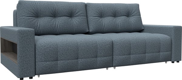 Диван Лига Диванов Лига-053 НПБ с полками / 128906 - фото