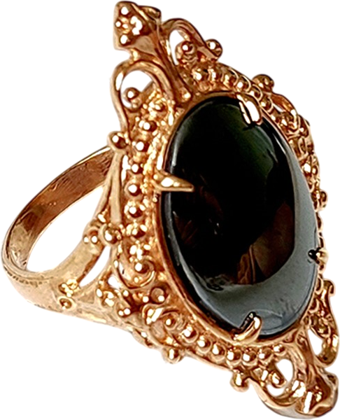 Кольцо Wolves Царский подарок Гематит 1484 - фото