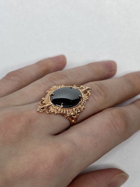 Кольцо Wolves Царский подарок Гематит 1486