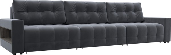 Диван Лига Диванов Лига-053 НПБ Лонг с полками / 128915 - фото