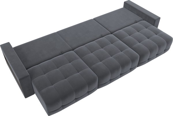 Диван Лига Диванов Лига-053 НПБ Лонг с полками / 128915