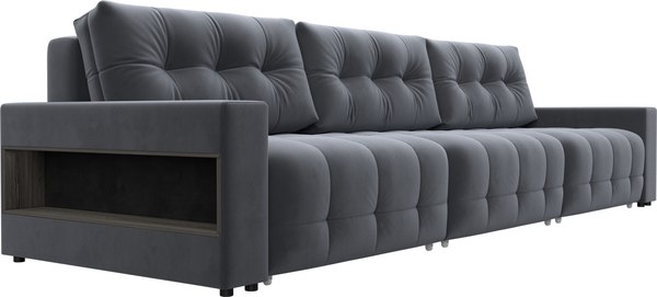 Диван Лига Диванов Лига-053 НПБ Лонг с полками / 128915