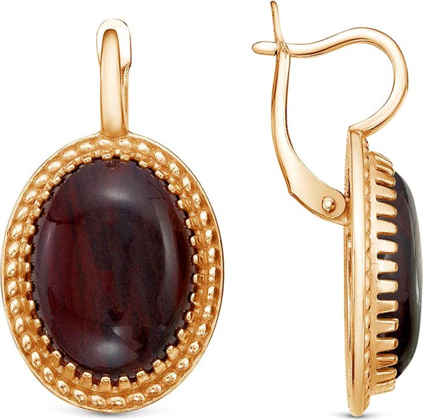 Серьги Wolves Яшма 1512 - фото