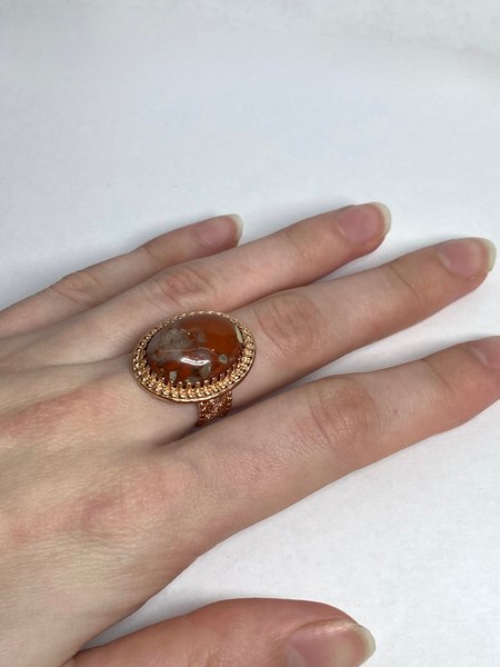 Кольцо Wolves Яшма 1514