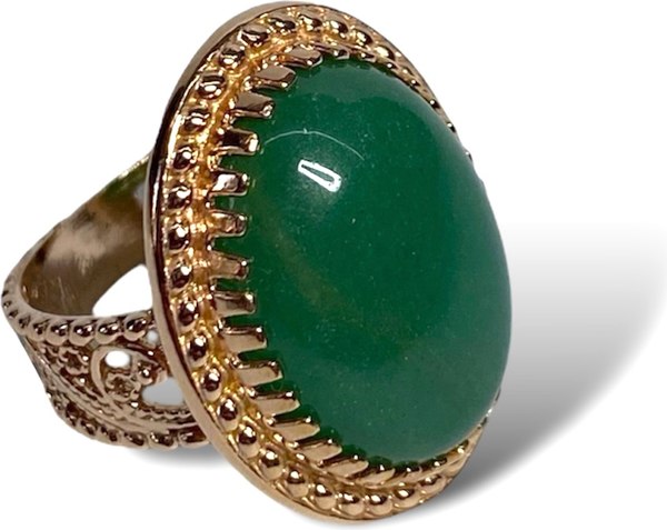 Кольцо Wolves Нефрит 1516 - фото
