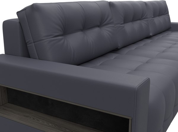 Диван Лига Диванов Лига-053 НПБ Лонг с полками / 128921