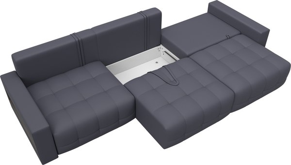 Диван Лига Диванов Лига-053 НПБ Лонг с полками / 128921