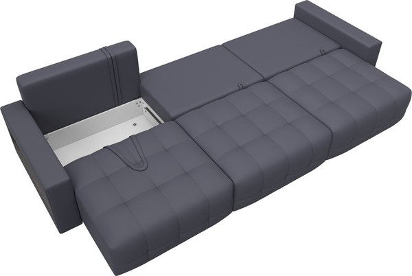 Диван Лига Диванов Лига-053 НПБ Лонг с полками / 128921