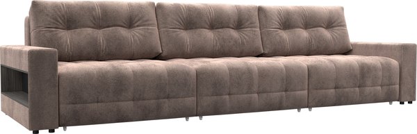 Диван Лига Диванов Лига-053 НПБ Лонг с полками / 128923 - фото