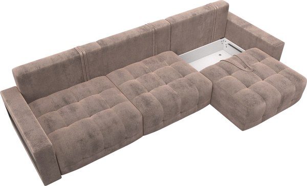 Диван Лига Диванов Лига-053 НПБ Лонг с полками / 128923