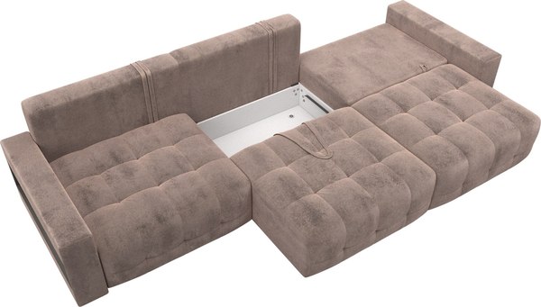 Диван Лига Диванов Лига-053 НПБ Лонг с полками / 128923