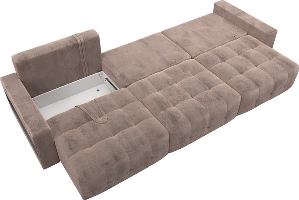 Диван Лига Диванов Лига-053 НПБ Лонг с полками / 128923