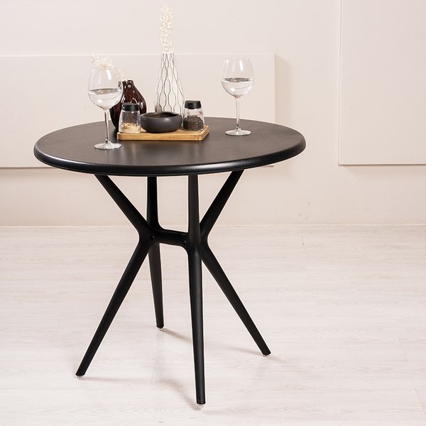 Стол пластиковый GreenTerra Teori T3 (черный)