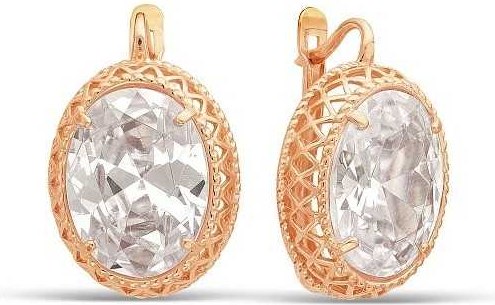 Серьги Wolves Роскошь бриллиантов 1554 - фото