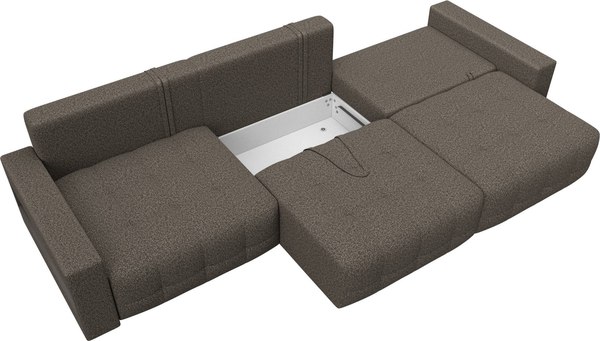 Диван Лига Диванов Лига-053 НПБ Лонг с полками / 128928