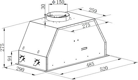 Вытяжка коробчатая Korting KHI 6892 DGN