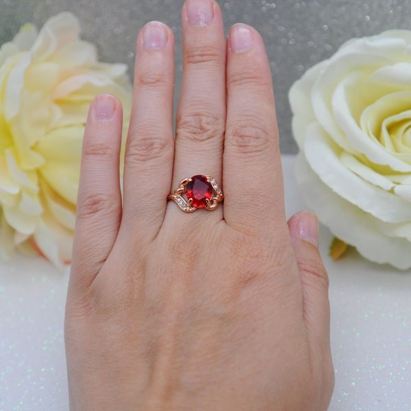 Кольцо Wolves Зимняя Вишня 1671