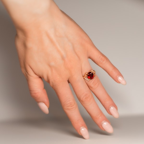 Кольцо Wolves Зимняя Вишня 1672