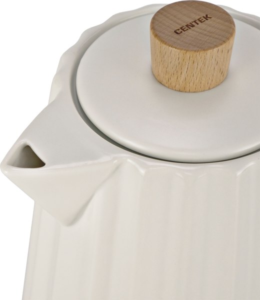Электрочайник Centek CT-0068 (белый/под дерево)
