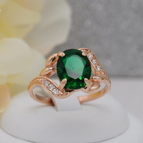 Кольцо Wolves Изумрудный глаз 1687