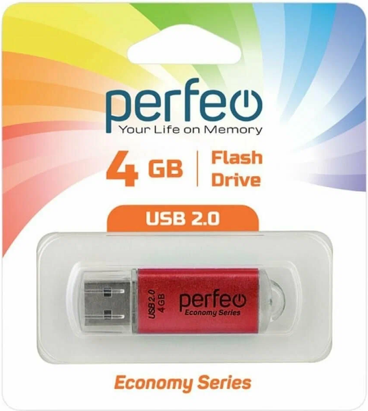 USB flash накопитель Perfeo E01 4GB / PF-E01R004ES