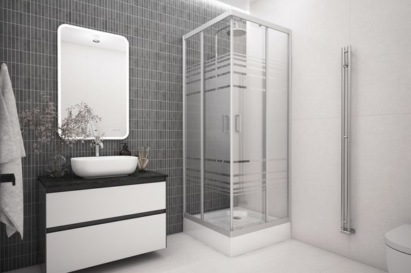 Душевой уголок МетаКам City Trend Grey 90x90x185