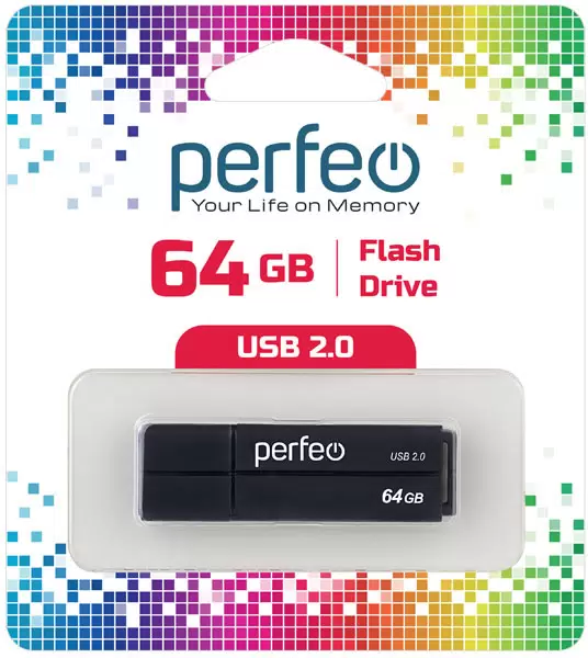USB flash накопитель Perfeo 64GB / PF-C01G2B064