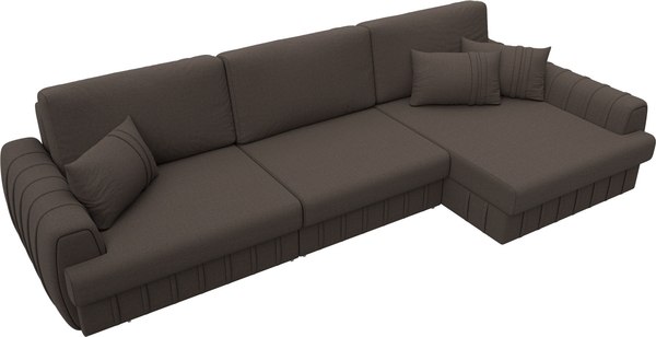 Диван угловой Лига Диванов Лига-057 НПБ Лонг угол правый / 129293