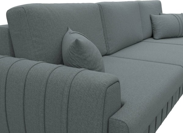 Диван угловой Лига Диванов Лига-057 НПБ Лонг угол правый / 129294