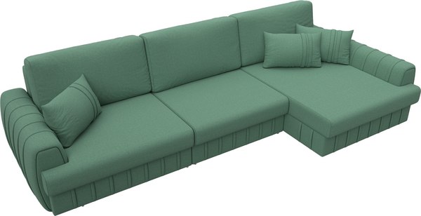 Диван угловой Лига Диванов Лига-057 НПБ Лонг угол правый / 129296