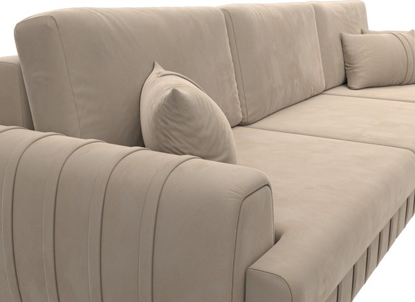 Диван угловой Лига Диванов Лига-057 НПБ Лонг угол правый / 129297