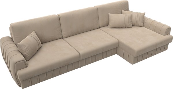 Диван угловой Лига Диванов Лига-057 НПБ Лонг угол правый / 129297