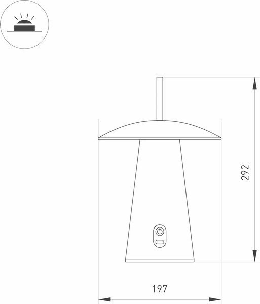 Светильник уличный Arlight SP-PATIO-TAB-2W Warm3000 GR 127deg / 031628