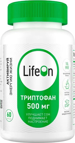 L-триптофан LifeON 60 капсул - фото