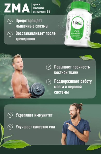 Витаминно-минеральный комплекс LifeON ZMA