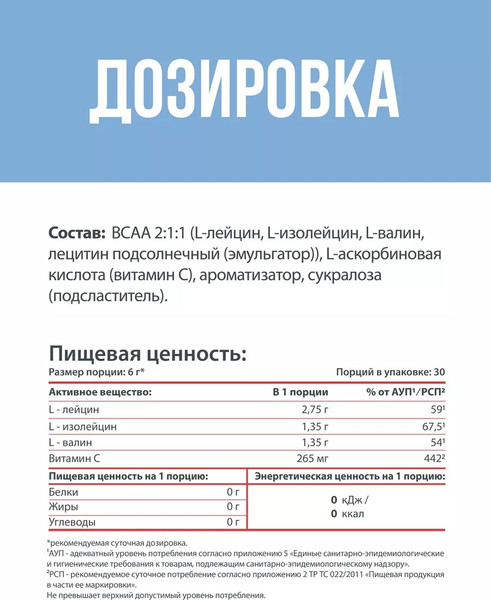 Аминокислоты BCAA Movi 2:1:1