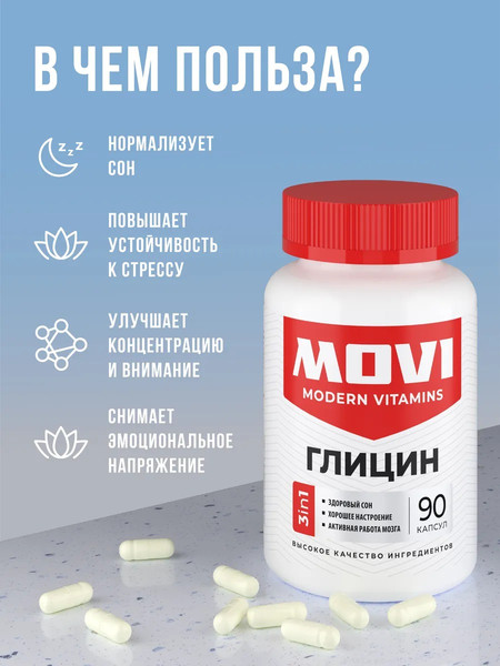 Глицин Movi 1200 мг