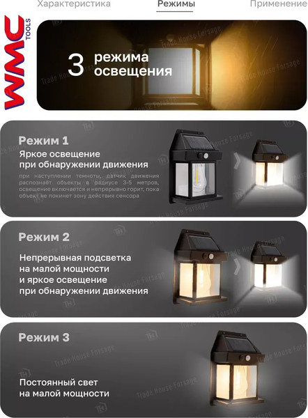Набор бра уличных WMC Tools WMC-WL6009