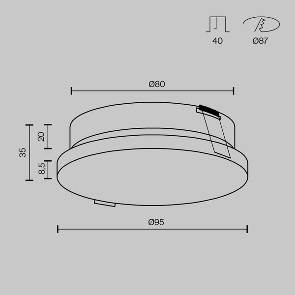 Точечный светильник Maytoni Pauline DL067-GX53-W