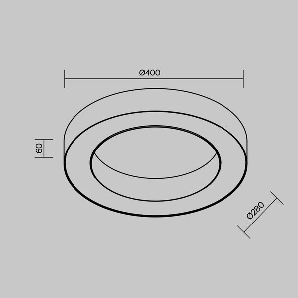 Потолочный светильник Maytoni Lua C093CL-36W4K-W