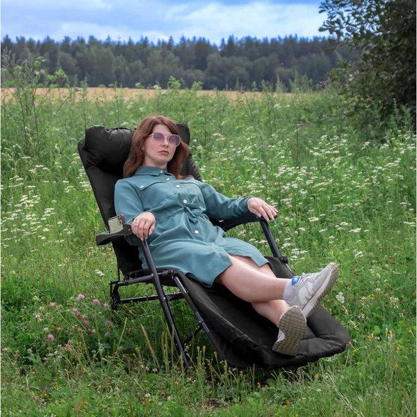 Складной шезлонг WMC Tools WMC-FG-HY-8000BK